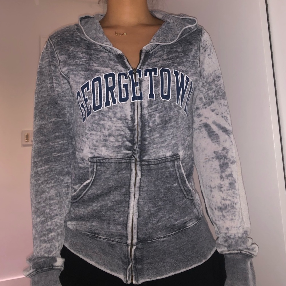 Georgetown college zip up sweater